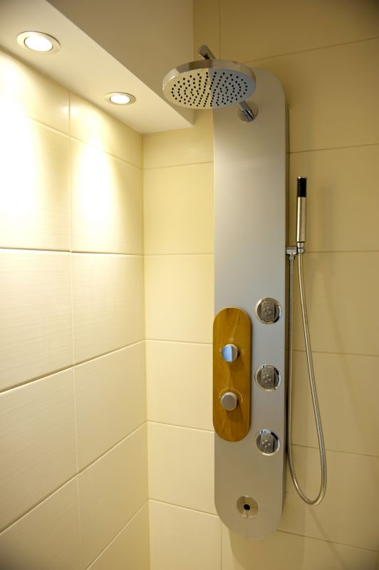 Rain Shower Head in a Modern Setup